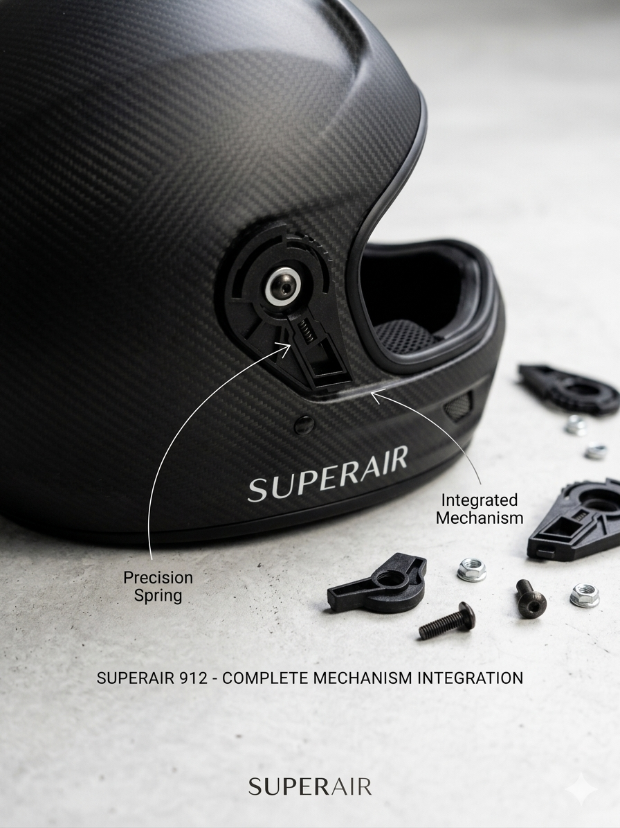 Superair 912 & 915 Premium Replacement Visor Mechanism Kit