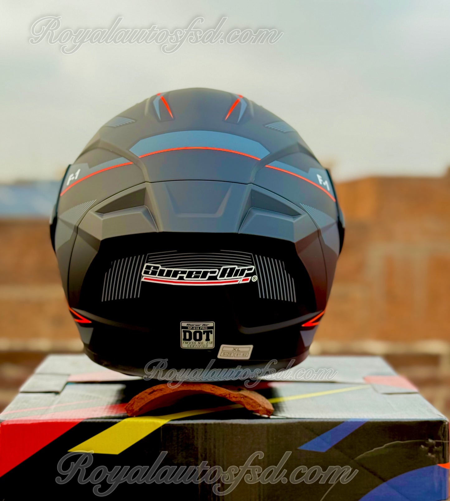 Azadi Deal 🇵🇰Super Air 918 Pro DOT Certified Helmet 6-Piece Azadi Deal – Bluetooth, Apex Gloves & Accessories