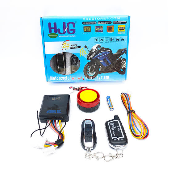 HJG Push Start Bluetooth App Remote Security Lock Anti Theft Alarm System For Bike Motorcycle Suzuki, Yamaha, Honda