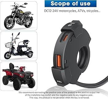 Mobile Charger MC09 – USB & Type C Port – Quick QC 3.0 – Fast Charging 25 Watt – Motorcycle