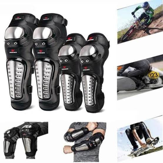 Alloy Stainless Steel Knee Guard Flexible Breathable Adjustable