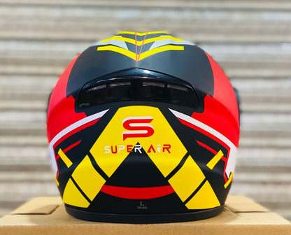 SuperAir 250 Flip up helmet Duel visor washable Padds nonreflection visor