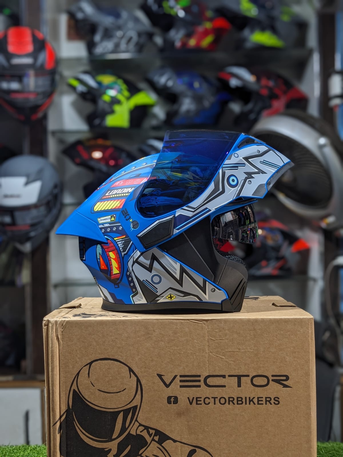 Vector 254 Prime with Polarise Visor  DOT certified Helmet Modular helmet