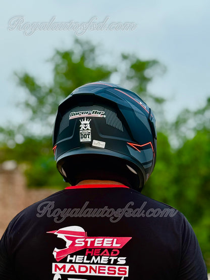 Superair 918 Pro F1 DOT Certified Flip-Up Motorcycle Helmet – Dual Visor | Polarized Visor | Sports Helmet
