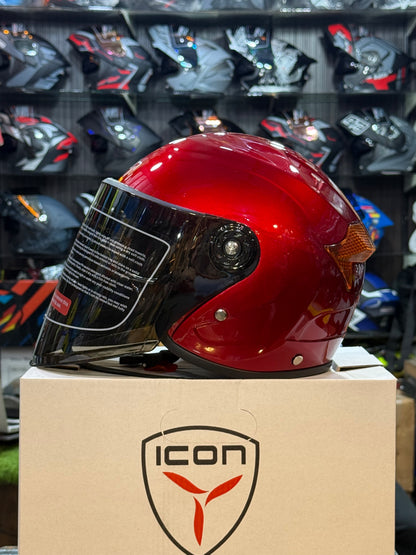 Icon 250 Scoty Cap helemt Motorcycle Open Face Helmet , Cap helemt