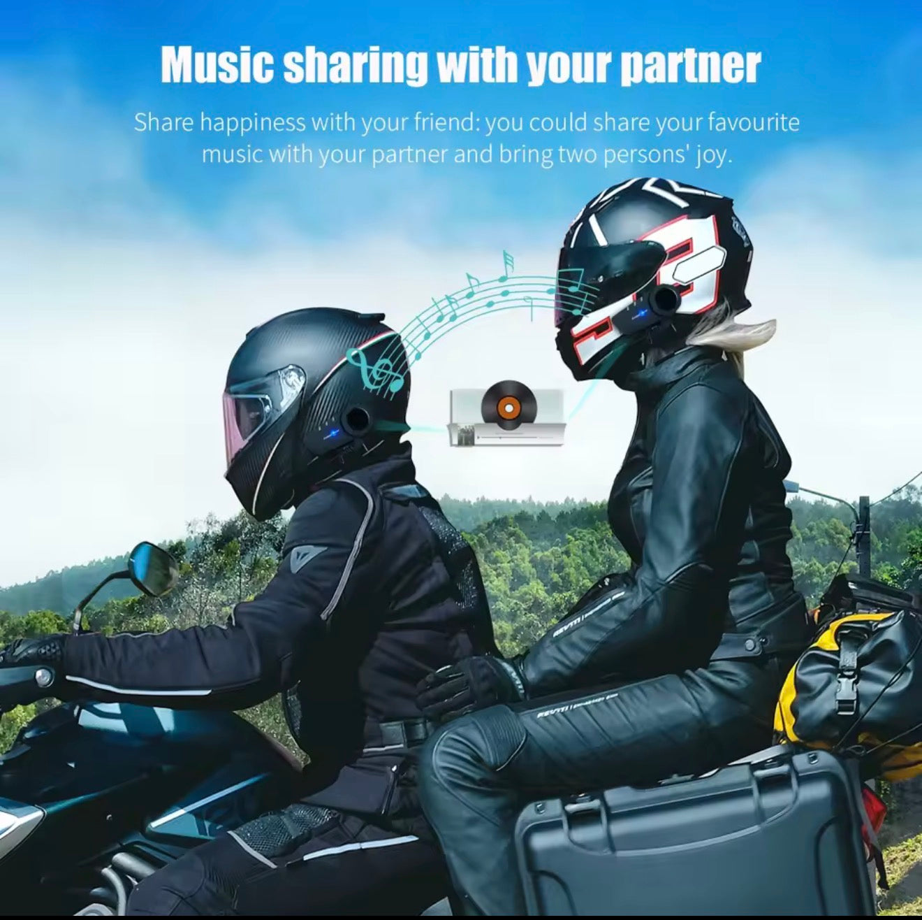 Freedconn KY Pro Bluetooth Helmet Headset Motorcycle Intercom BT 5.0 headphones 6 Riders 1000M Moto Group Waterproof Interphone