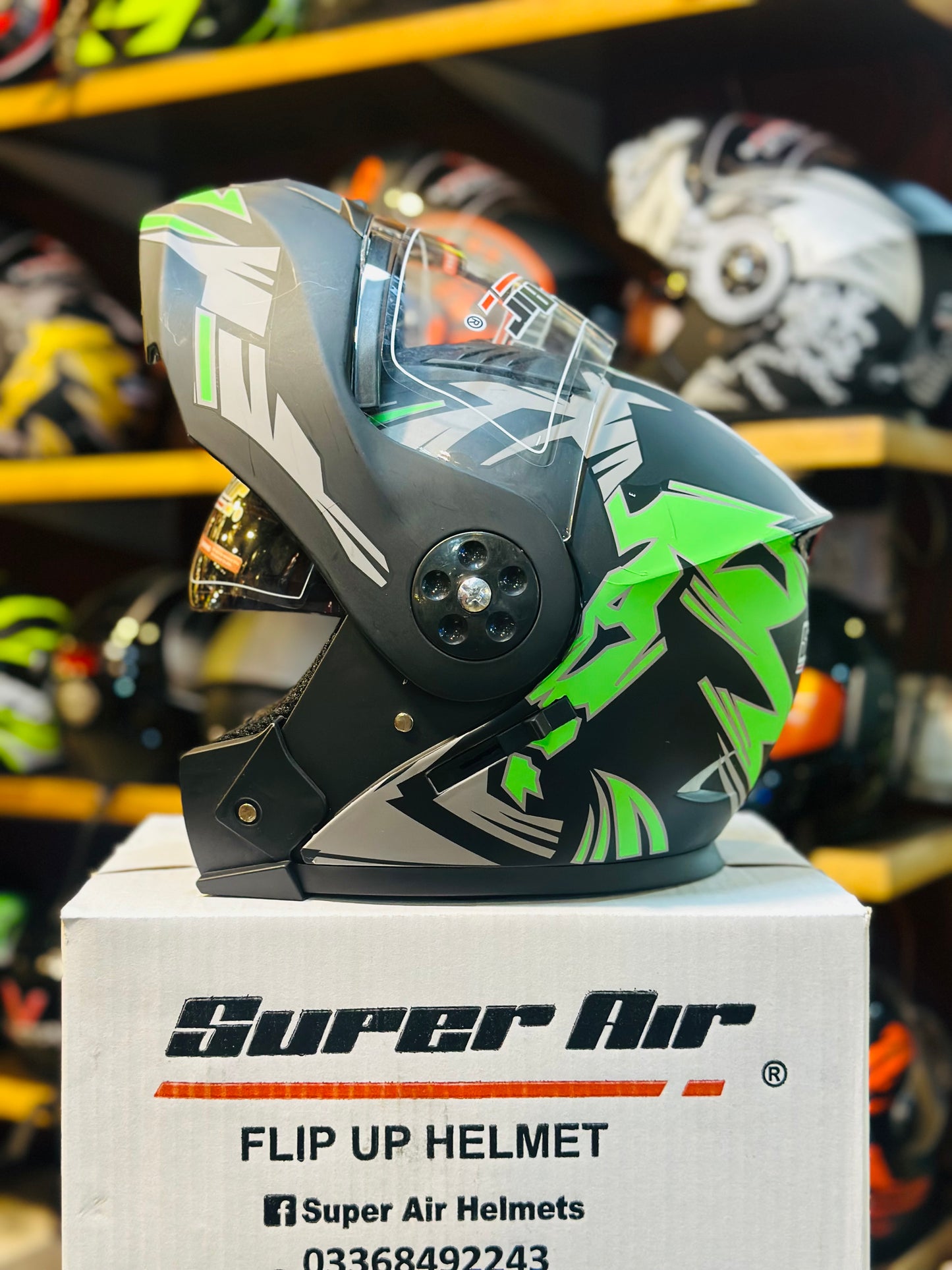 Superair 275 Helmet ABS quality unbreakable & washable padding ( Made in Pakistan 🇵🇰 )