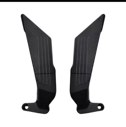 Wing mirrors metal body with  every bike fitting . Motorcycle Side View Mirror Wings Rearview Mirror Rotatable Aluminum Side Mirrors 8/10mm Motorcycle Universal Accessories