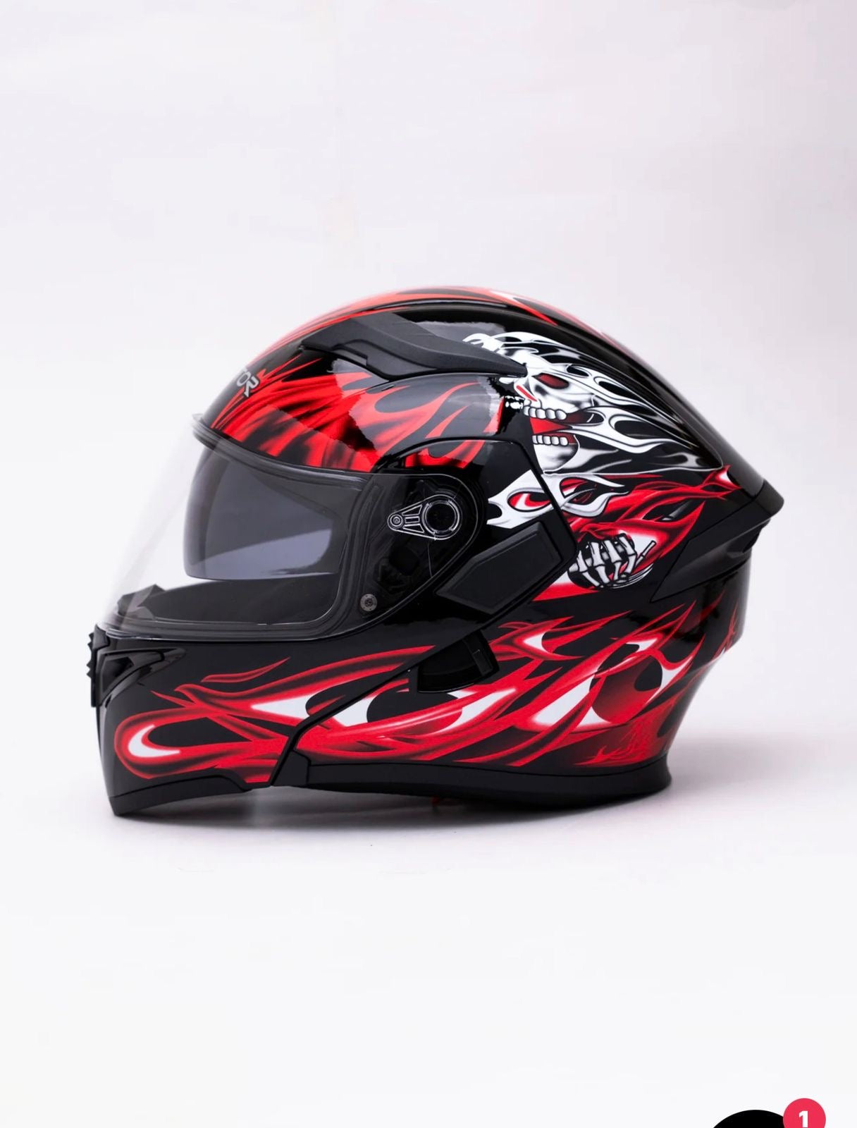 Vector 254 DOT certified Flip up helmet washable paddings