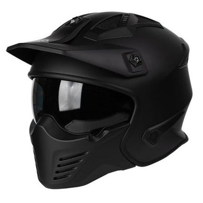 FASEED helmet Fs X1 X Commuter Matt Black 3in1 Experience Removeable Chin Full Face Half Face X-Trak Motorcycle