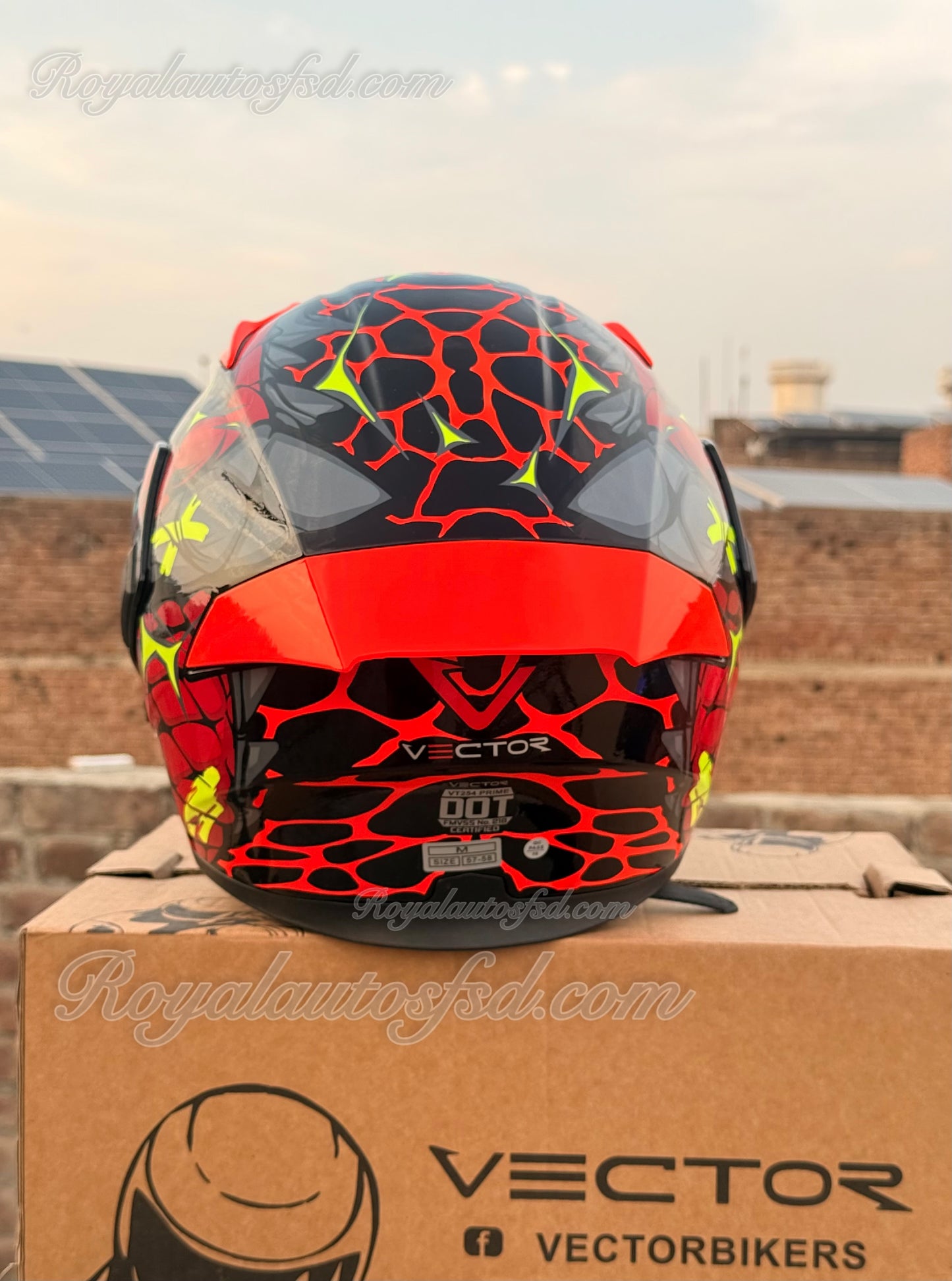 Vector 254 Prime with Polarise Visor  DOT certified Helmet Modular helmet