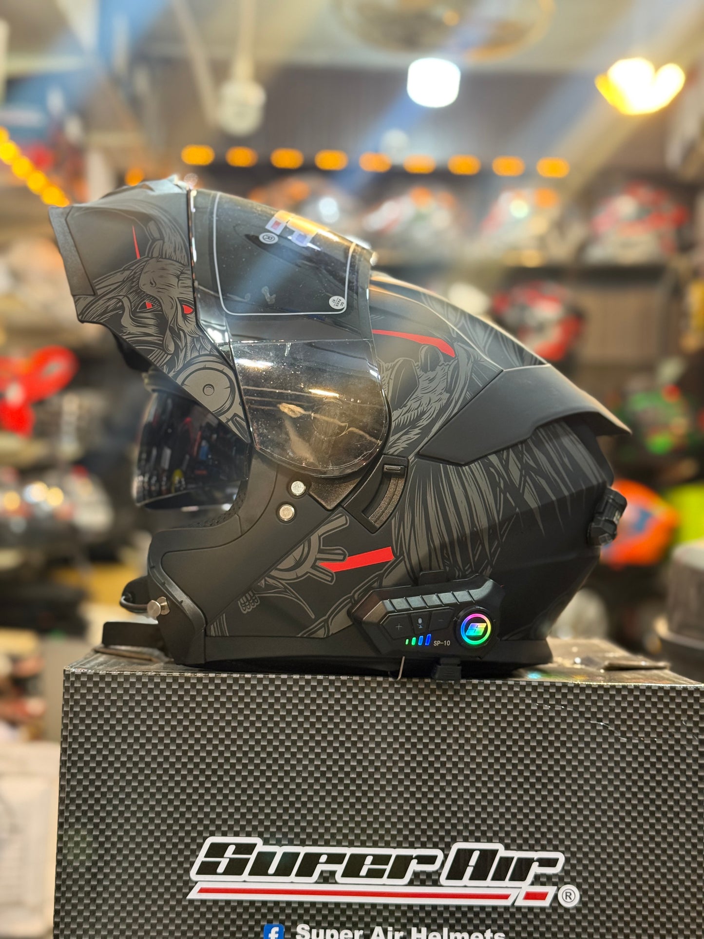 Superair Sp912 DOT certified with Waterproof Bluetooth Helmet