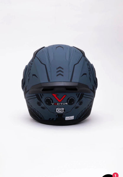 Vector 254 DOT certified Flip up helmet washable paddings