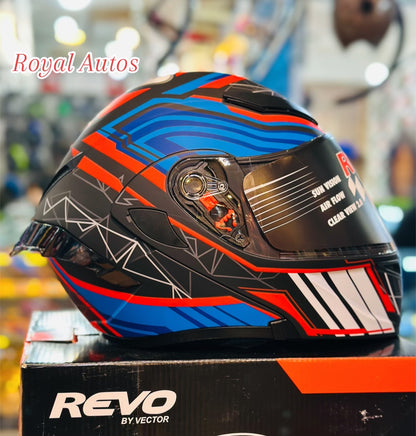 Revo VT 259 DOT  certified washable padding Duel visor