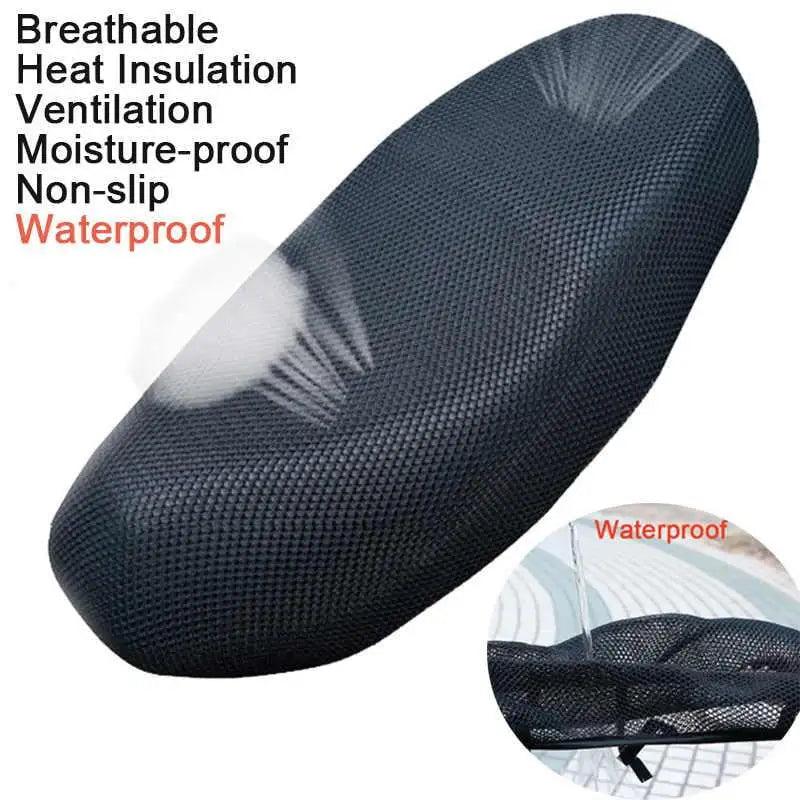 HeatProof Cool Motorcycle breathable 3D Seat Mesh Cover 10mm