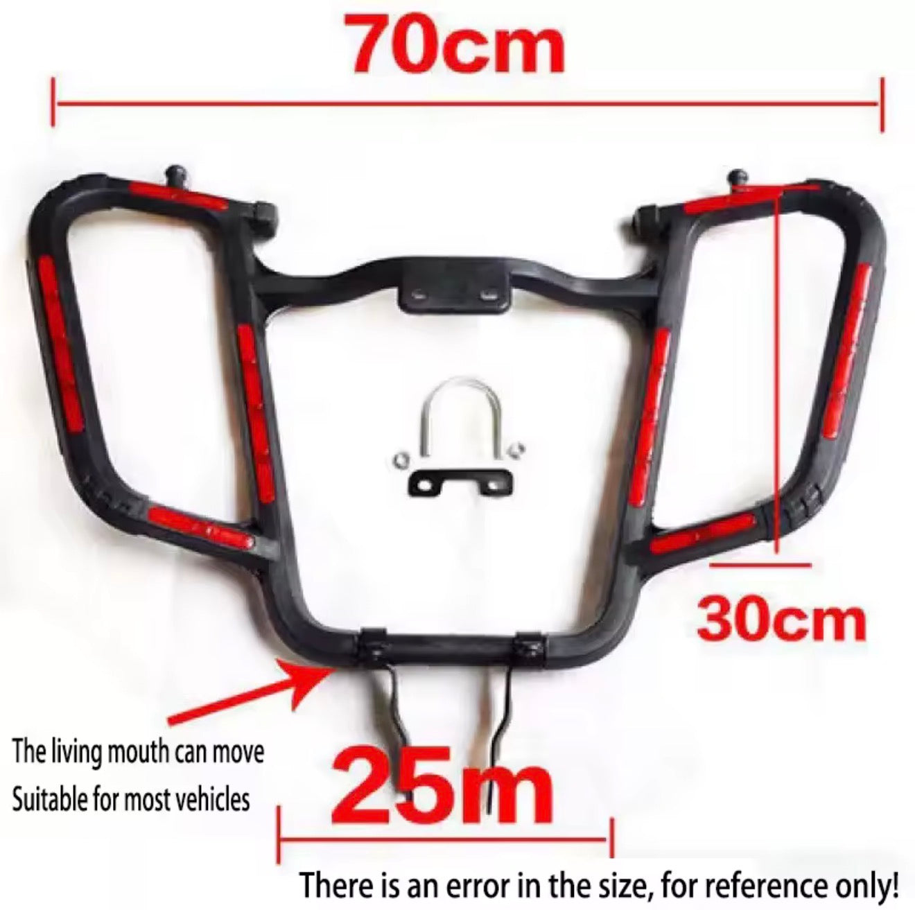 UNIVERSAL MOTORCYCLE REFLECTIVE CRASH PROTECTOR BAR (SAFE GURAD) Butterfly  FOR YAMAHA YBR , YBR-G, YBZ , HONDA CB150F, HONDA CB125F, GR150, GS150 Leg Guard (imported)