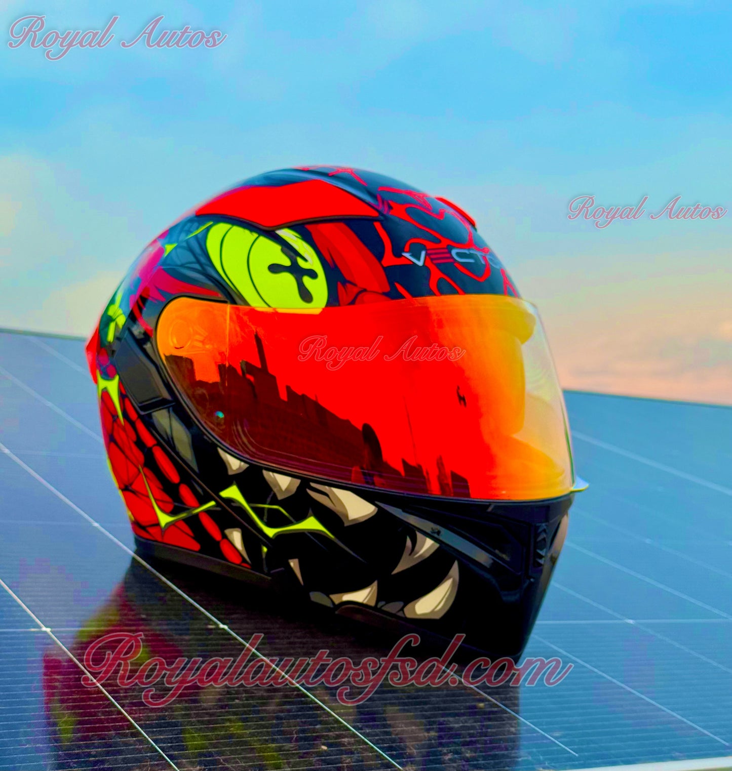 Vector 254 Prime with Polarise Visor  DOT certified Helmet Modular helmet