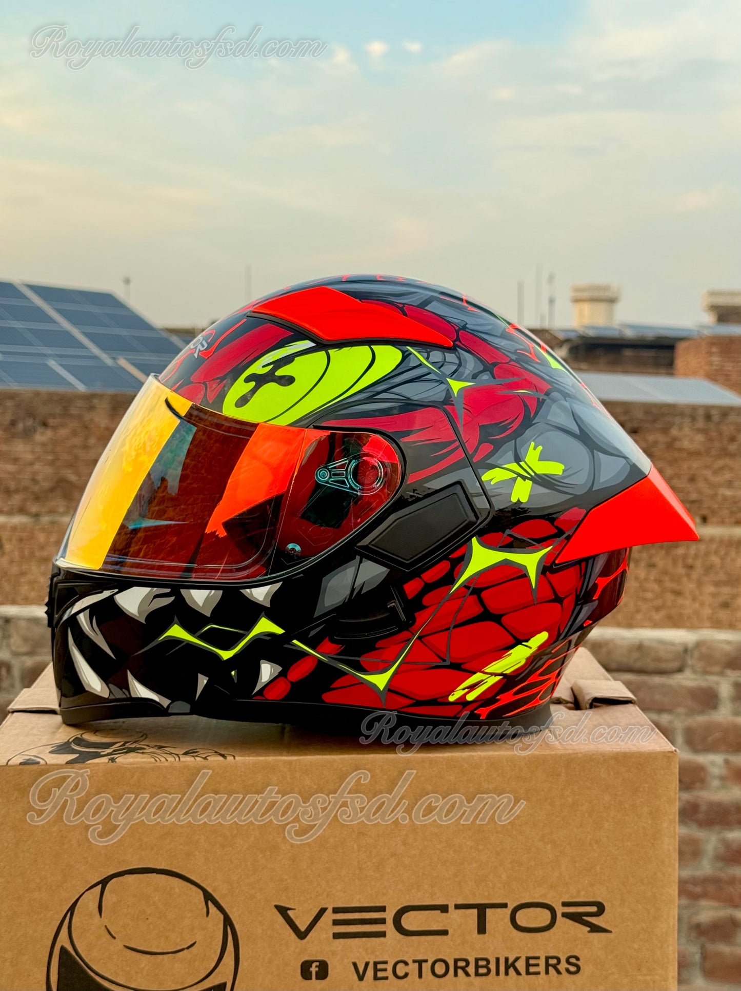 Vector 254 Prime with Polarise Visor  DOT certified Helmet Modular helmet