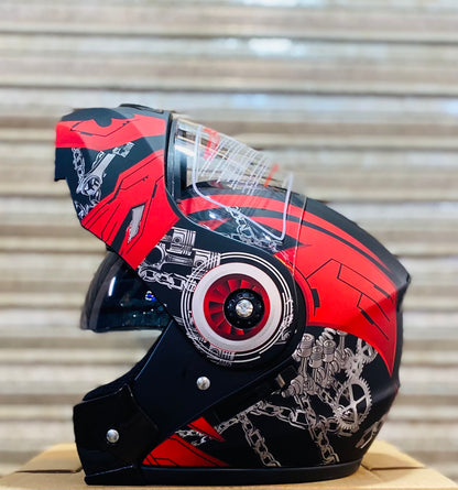 SuperAir 250 Flip up helmet Duel visor washable Padds nonreflection visor