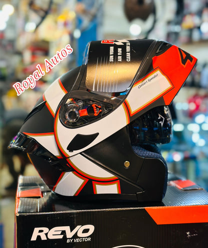 Revo VT 259 DOT  certified washable padding Duel visor