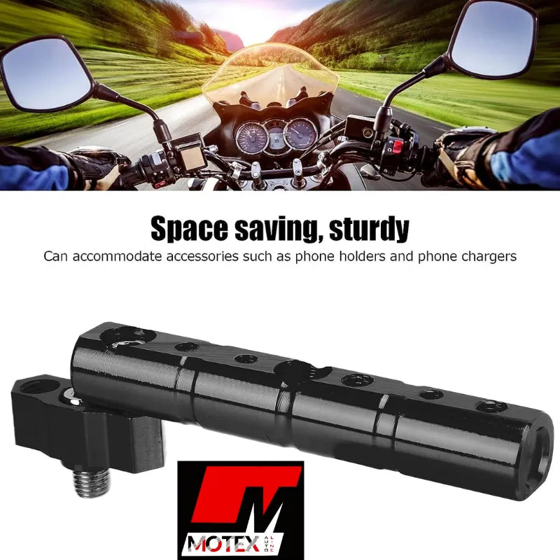 Universal Alluminium Handlebar Extension Rod For Motorcycle, Universal Handlebar Extended Bracket Space Saving for Motorcycles, Multiple Options ,extension road