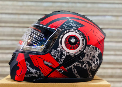 SuperAir 250 Flip up helmet Duel visor washable Padds nonreflection visor