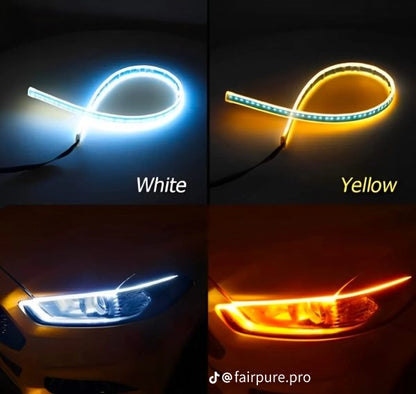 Premium Universal Hub Strip Light for Bikes & Cars | Multi-Color Flexible LED Strip | Stylish Rim Hub Light for 70cc, 125cc & Heavy Bikes | Waterproof & Long