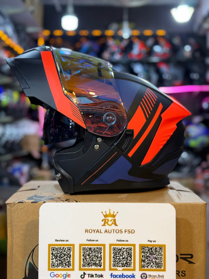 Vector 265 with Polarise Visor  DOT certified Helmet Modular helmet