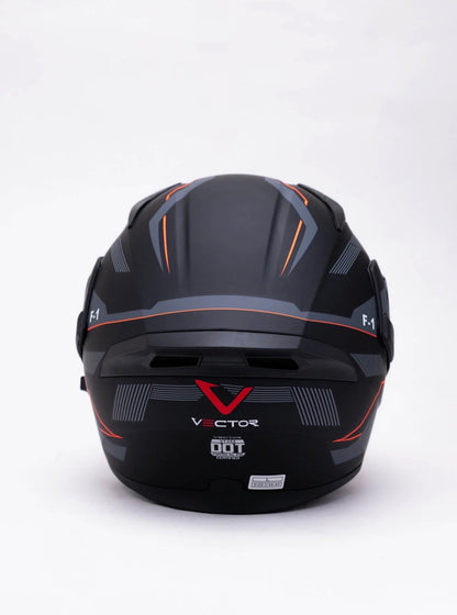 Vector 254 F1 with Vector Bike Bluetooth DOT certified Helmet