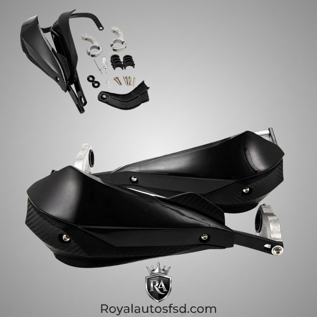 HAND GUARD METAL CARBON FIBER LEVER PROTECTOR MOTORCYCLE BIKE