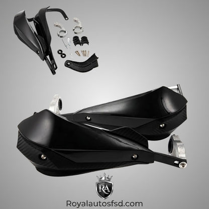 HAND GUARD METAL CARBON FIBER LEVER PROTECTOR MOTORCYCLE BIKE