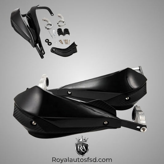 HAND GUARD METAL CARBON FIBER LEVER PROTECTOR MOTORCYCLE BIKE