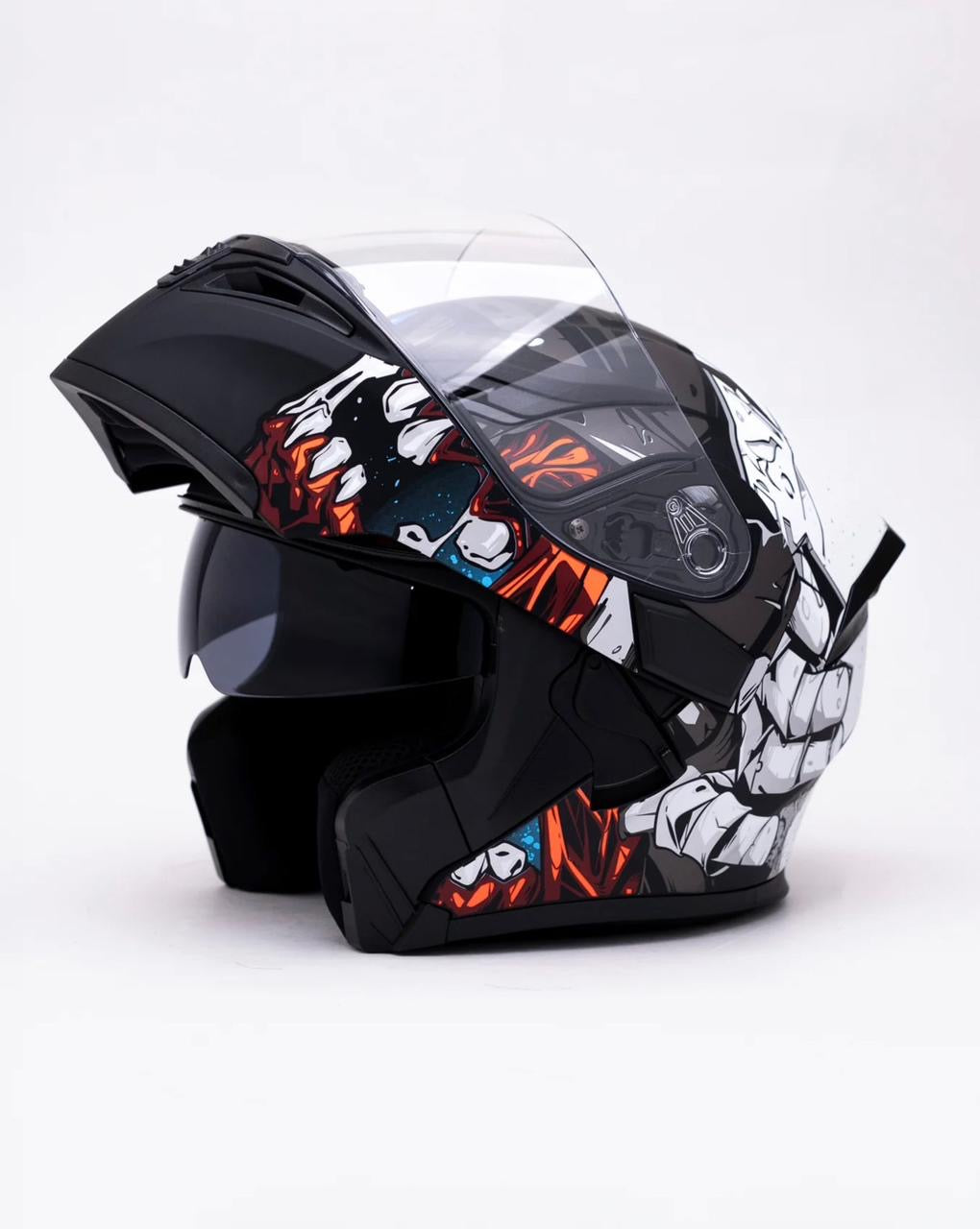 Vector 254 DOT certified Flip up helmet washable paddings