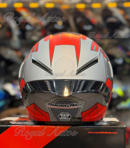 SuperAir 902 Helmet smart shape with Spoiler DOT certified Helmet SP902
