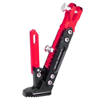 Universal Adjustable Aluminum Alloy Motorcycle Foot Side Support Stand Black