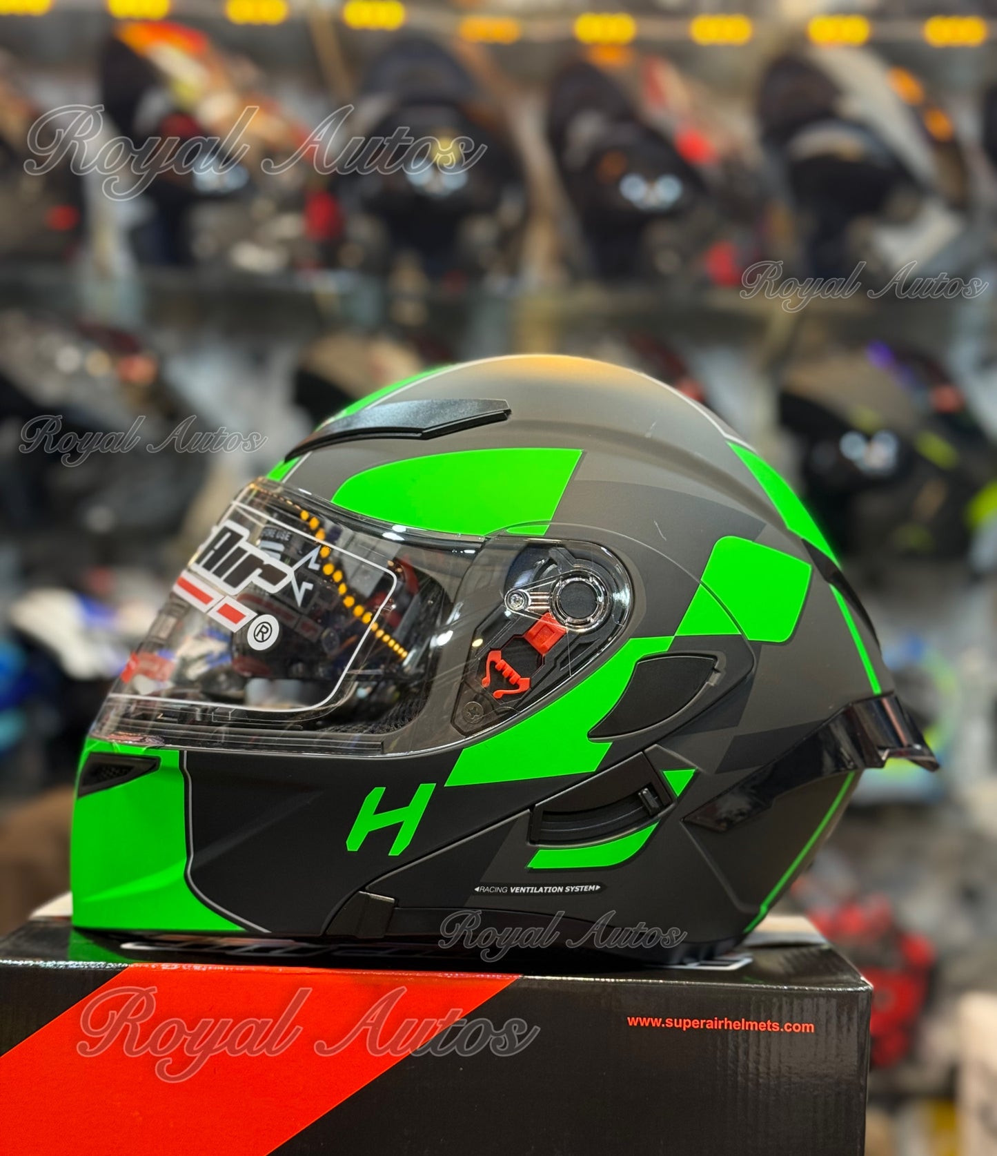 SuperAir 902 Helmet smart shape with Spoiler DOT certified Helmet SP902