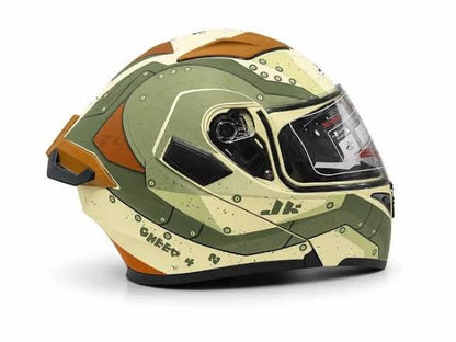Jiekai JK902 – DOT Certified – Flip Up – Dual Visor – Built In Spoiler – Ventilation