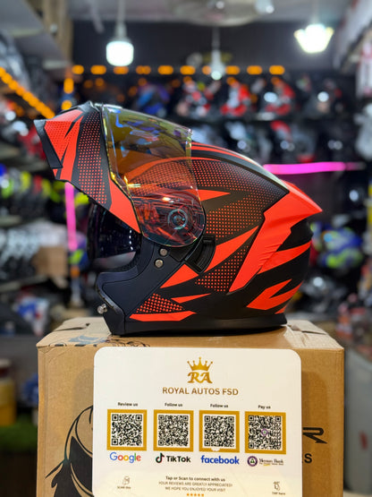 Vector 265 with Polarise Visor  DOT certified Helmet Modular helmet