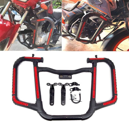 UNIVERSAL MOTORCYCLE REFLECTIVE CRASH PROTECTOR BAR (SAFE GURAD) Butterfly  FOR YAMAHA YBR , YBR-G, YBZ , HONDA CB150F, HONDA CB125F, GR150, GS150 Leg Guard (imported)