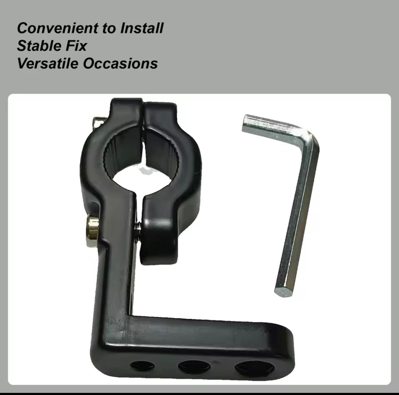 Motorcycle Spotlight Mount Brackets Adjustment Pole Clamp Front Fork Lamp Mount Pole Brackets For Night Riding Outdoor Adventure