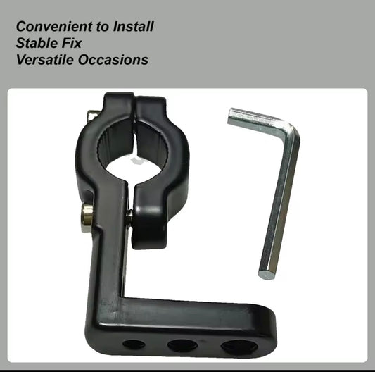 Motorcycle Spotlight Mount Brackets Adjustment Pole Clamp Front Fork Lamp Mount Pole Brackets For Night Riding Outdoor Adventure