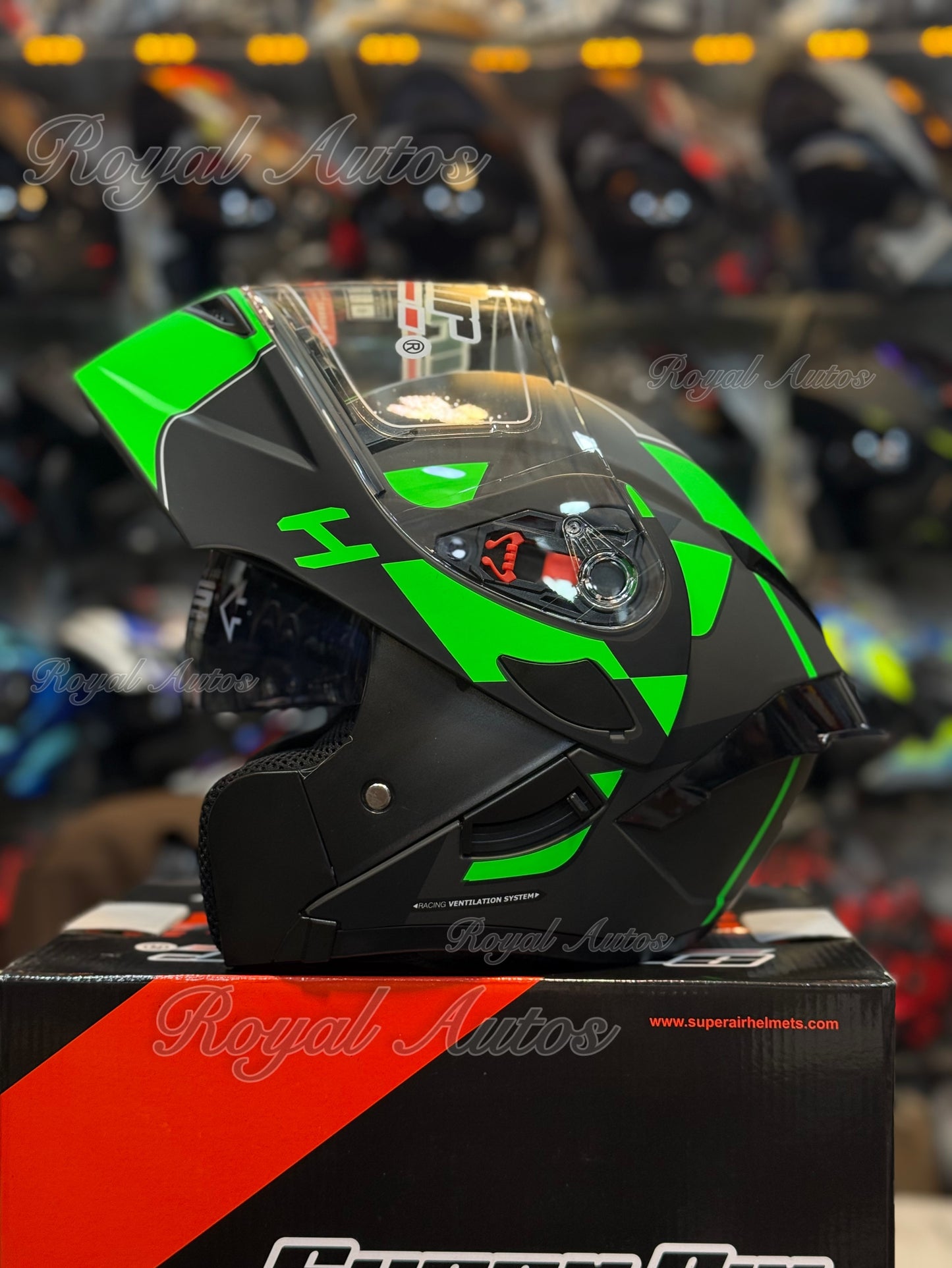 SuperAir 902 Helmet smart shape with Spoiler DOT certified Helmet SP902