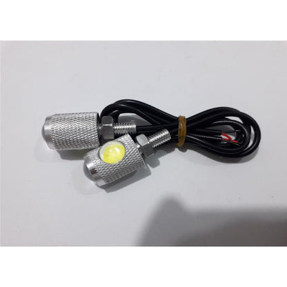 2pcs Mini Fancy LED Indicator Lights – Dual Use for Bike & Number Plate Screws