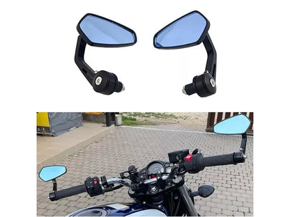Universal Motorcycle Handlebar End Mirror Diamond Shape Motorcycle Side Mirror