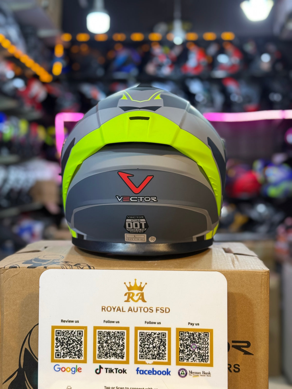 Vector 265 with Polarise Visor  DOT certified Helmet Modular helmet