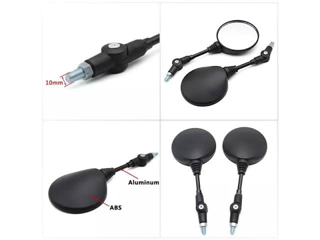 Round Shape Adjustable Vintage Style Side Mirrors