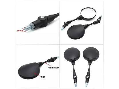 Round Shape Adjustable Vintage Style Side Mirrors