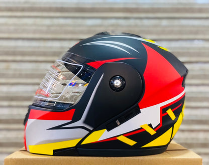 SuperAir 250 Flip up helmet Duel visor washable Padds nonreflection visor