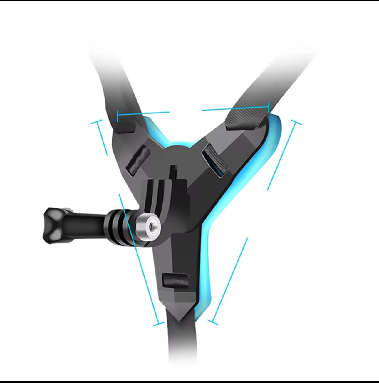 Chin Mount Motorcycle Helmet Chin Mount for GoPro Hero 10/9/8/7/(2018)/6/5 Black,Insta360 One RS/R,DJI Osmo Action 2,AKASO and More Sports Camera Accessories