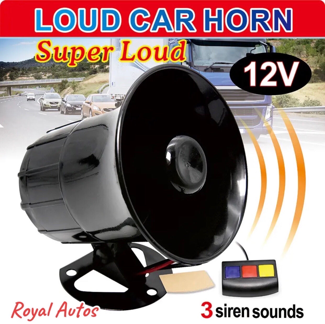 3 Button Police Horn siren